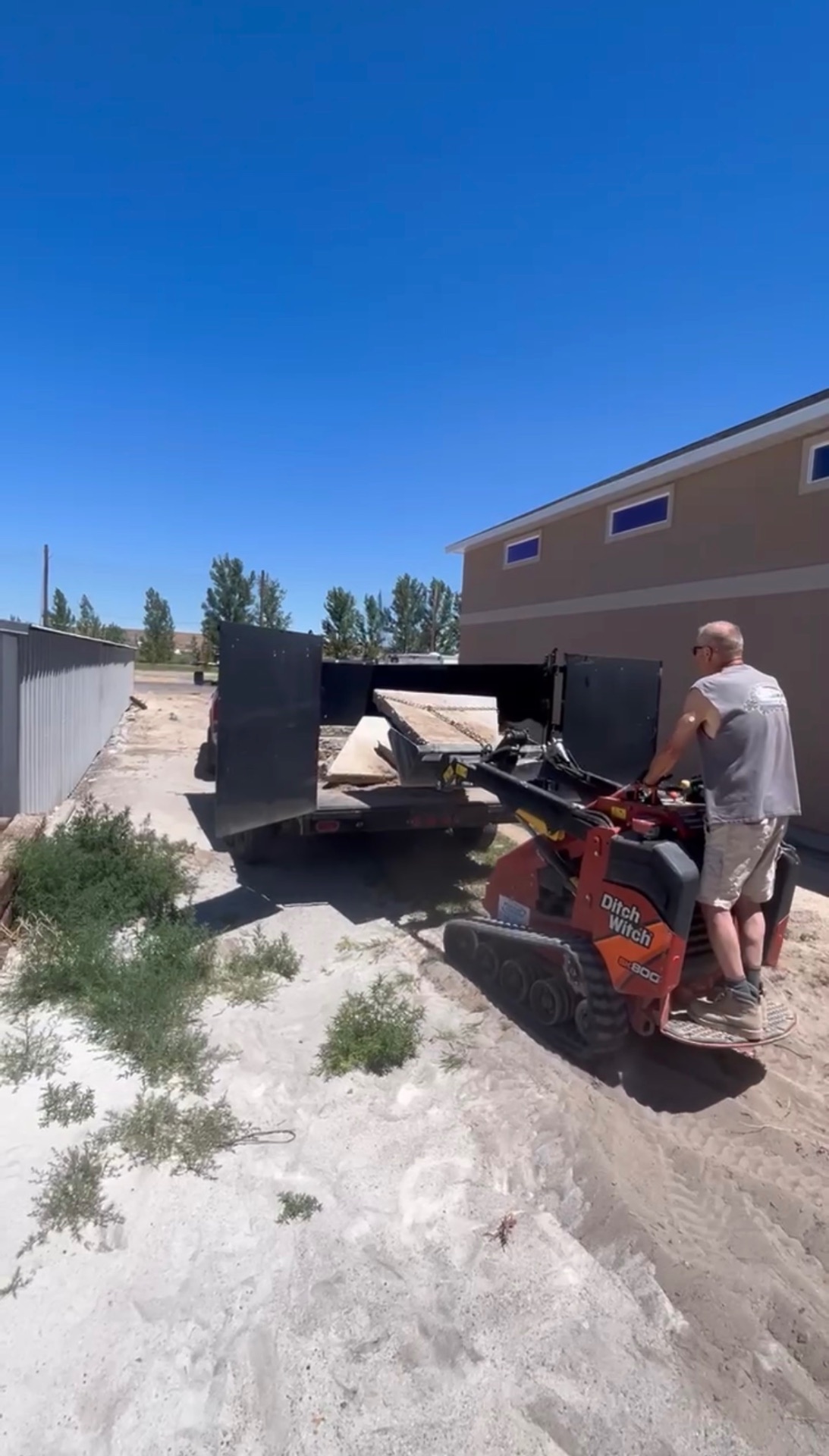 ProHaul equipment on location for junk removal job